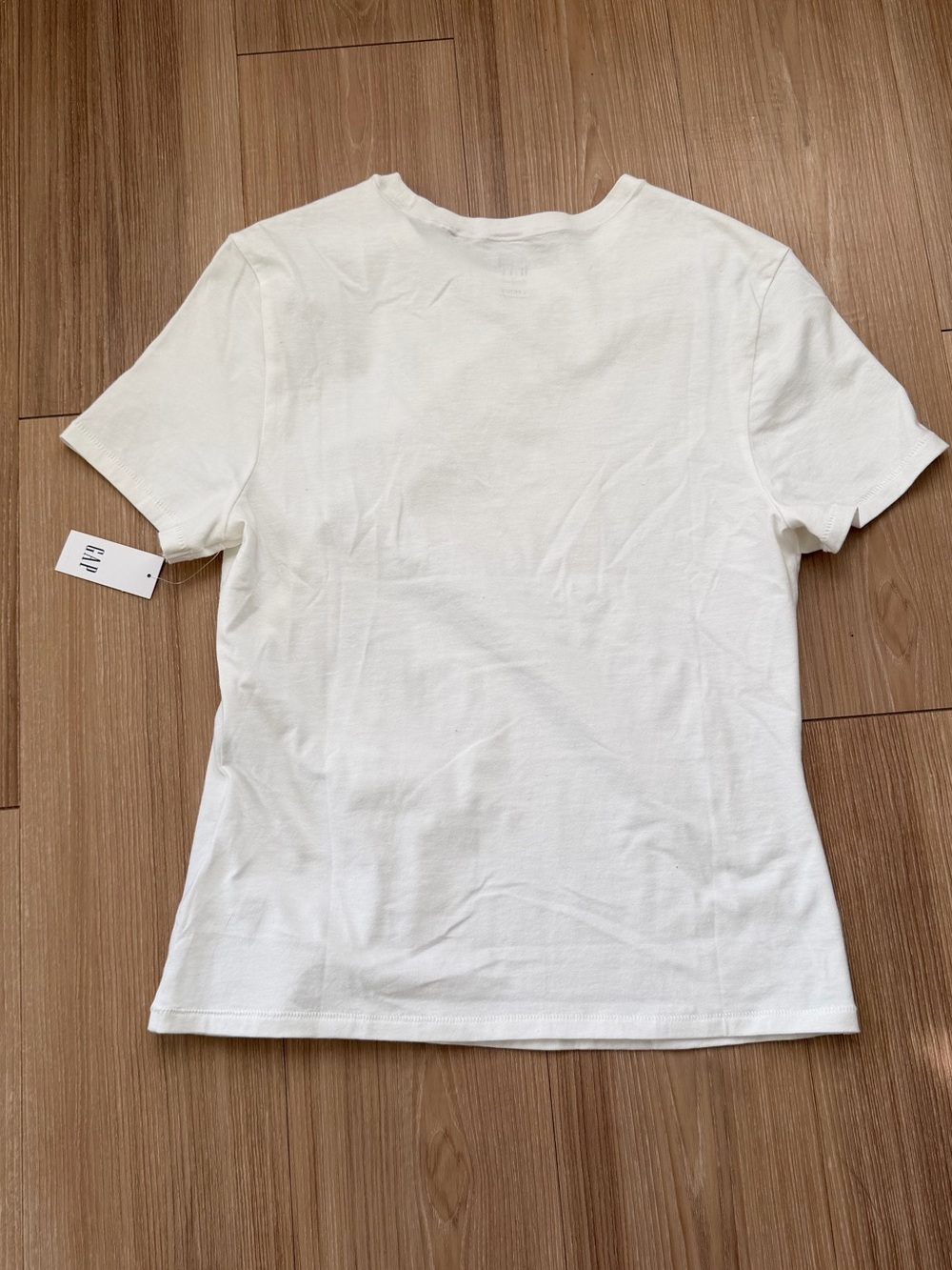 Gap White Petite Crewneck Short Sleeve Tee - Picture 5 of 5